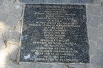  The memorial stone with a list of the contributors